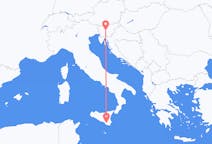 Flüge von Ljubljana, Slowenien nach Comiso, Italien