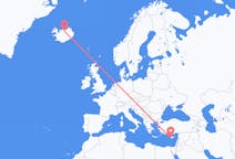 Flights from Paphos, Cyprus to Akureyri, Iceland