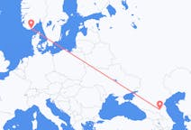 Flights from Grozny, Russia to Kristiansand, Norway