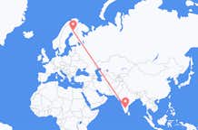 Flyreiser fra Bangalore, India, til Rovaniemi, India