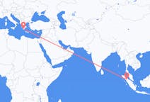 Flyrejser fra Siborong-Borong, Indonesien til Kalamata, Grækenland