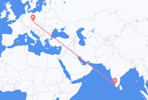 Flyg från Cochin, Indien till Prag, Tjeckien