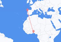 Flyreiser fra Cotonou, Benin til Porto, Portugal