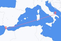 Flyg från Tanger, Marocko till Bari, Italien