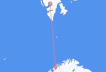 Flüge von Bardufoss, nach Spitzbergen