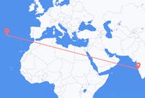 インドの行きますから、ポルトガルのテルセイラまでのフライト