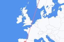 Flyg från Sogndal till Madrid