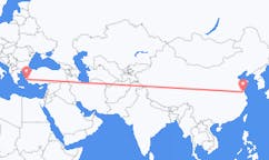 Lennot Yanchengistä, Kiina Samokseen, Kreikka