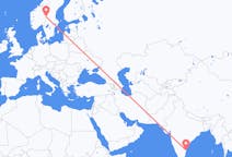 Flyreiser fra Chennai, India til Rörbäcksnäs, Sverige