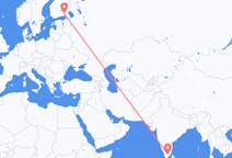Flyreiser fra Madurai, India til Villmanstrand, Finland