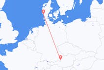 Voos de Salzburgo, Áustria para Esbjerg, Dinamarca