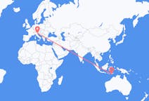 Flyrejser fra Kupang, Indonesien til Venedig, Italien
