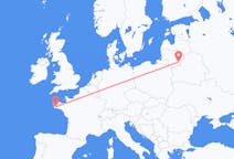 Flights from Vilnius, Lithuania to Quimper, France