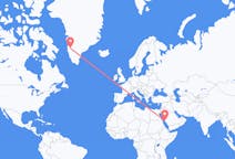 Flights from Jeddah, Saudi Arabia to Kangerlussuaq, Greenland