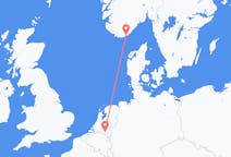Loty z Kristiansand, Norwegia do Eindhoven, Holandia