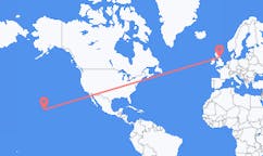 Loty z Kailua (Honolulu), Stany Zjednoczone do Newcastle nad Tyne, Anglia