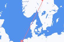 Flyrejser fra Rörbäcksnäs til Amsterdam