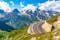 photo of  view of Grossglockner High Alpine Road, German: Gro Rauris Austria.ssglockner-Hochalpenstrasse. High mountain pass road in Austrian Alps, Austria.,