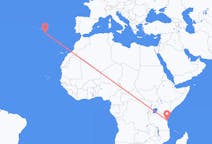Flyreiser fra Zanzibar, Tanzania til Santa Maria, Portugal