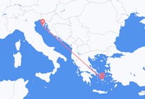 Flyrejser fra Pula, Kroatien til Naxos, Grækenland