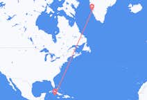 Flyreiser fra Cayman Brac, Caymanøyene til Nuuk, Grønland