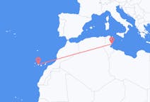 出发地 突尼斯出发地 斯法克斯目的地 西班牙特内里费岛的航班