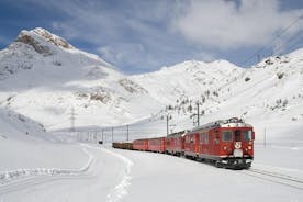 Bernina Red Train 및 St Moritz 투어