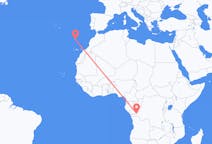 Flyreiser fra Kinshasa, til Funchal
