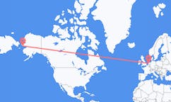Flyg från Nome, USA till Amsterdam, Nederländerna