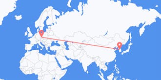 Flyreiser fra Sør-Korea til Tsjekkia