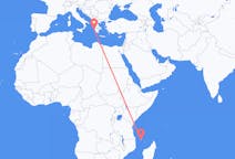 Flyreiser fra Moroni, til Zakynthos Island