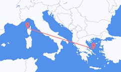 Loty z miasta Calvi, Haute-Corse do miasta Skyros