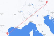 Flyrejser fra Girona, Spanien til Salzburg, Østrig