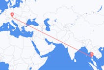 Flights from Bokpyin, Myanmar (Burma) to Salzburg, Austria