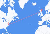 Flyrejser fra Norfolk, USA til Aberdeen, Skotland
