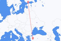 Flyreiser fra Tallinn, Estland til Denizli, Tyrkia