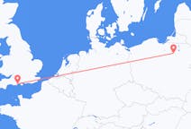 Flights from Szymany, Szczytno County, Poland to Bournemouth, the United Kingdom