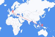 Flyreiser fra Sorong, Indonesia til München, Tyskland