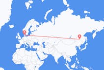 Vluchten van Blagovesjtsjensk naar Billund