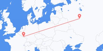 Vluchten van Luxemburg naar Rusland