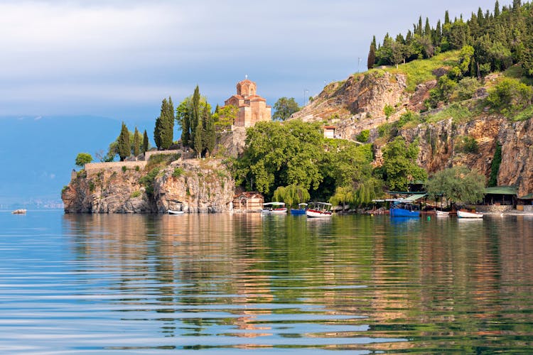 Photo of church of St. John on the Lake Ohrid.