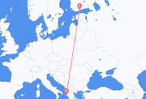 Flyg från Helsingfors till Korfu