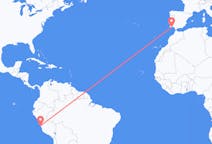 Flyg från Lima, Peru till Faro, Portugal