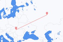 Vols de Debrecen, Hongrie pour Kazan, Russie