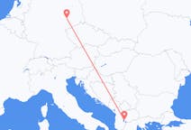 来自北马其顿奥赫里德目的地 德国莱比锡的航班