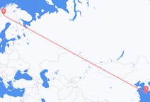 出发地 韩国出发地 济州市目的地 瑞典基律纳的航班