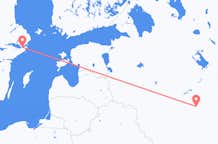 Vluchten van Stockholm, Zweden naar Moskou, Rusland