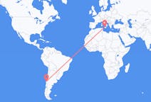 Flyrejser fra Concepción, Chile til Palermo, Italien