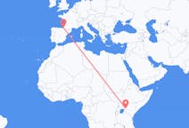 Flyg från Eldoret, Kenya till Biarritz, Frankrike