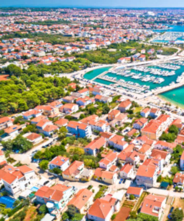 Flights from the city of Zadar, Croatia to Europe